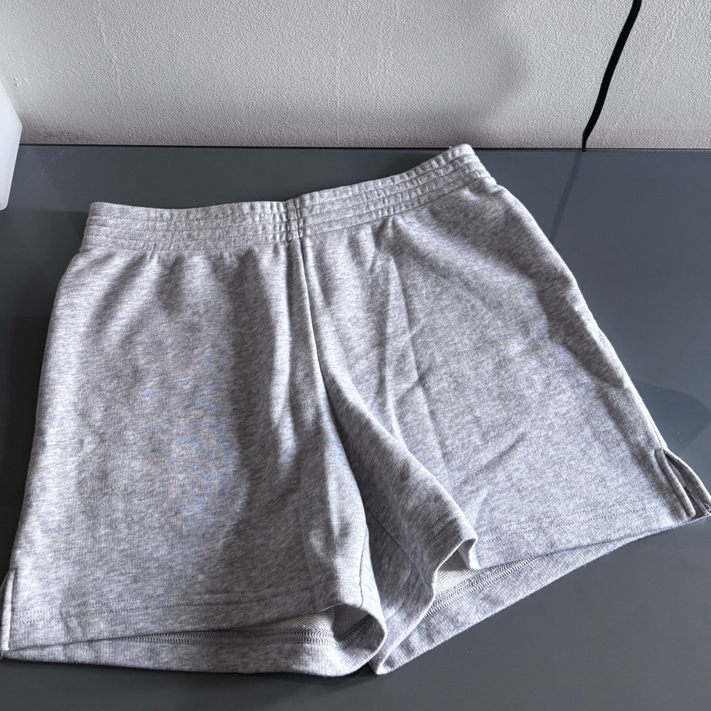 TNA High Waist Women Shorts - Light Gray